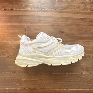 Target Cream and White Chunky Sneakers